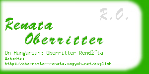 renata oberritter business card